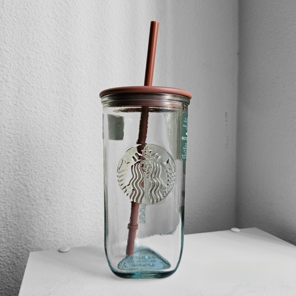 🌟 SOLD 🌟 Starbucks 16 Oz Terracotta Recycled Glass Tumbler - Picture 12 of 12